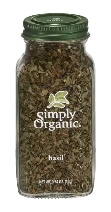 Order Simply Organic Basil - 0.54 Ounces food online from Whole Foods Co-Op Denfeld store, Duluth on bringmethat.com