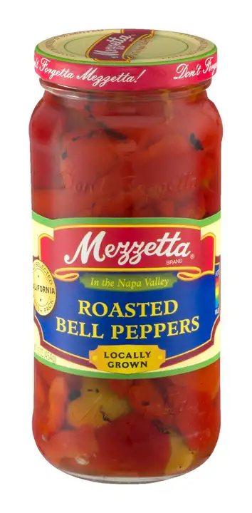 Order Mezzetta Bell Peppers, Roasted - 15 Ounces food online from Fligner Market store, Lorain on bringmethat.com