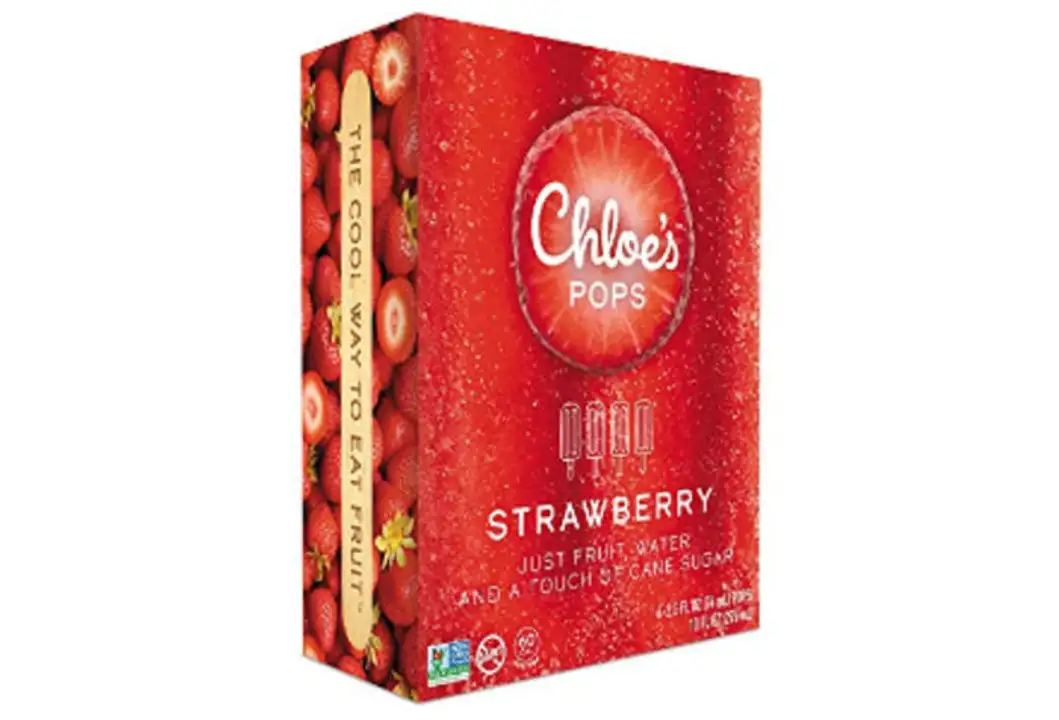 Order Chloes Pops, Strawberry - 4 Each food online from Holiday farms store, Roslyn Heights on bringmethat.com