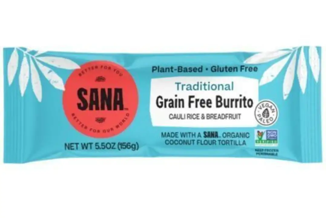 Order Sana Grain Free Traditional Burrito - 5.5 Ounces food online from Whole Foods Co-Op Denfeld store, Duluth on bringmethat.com