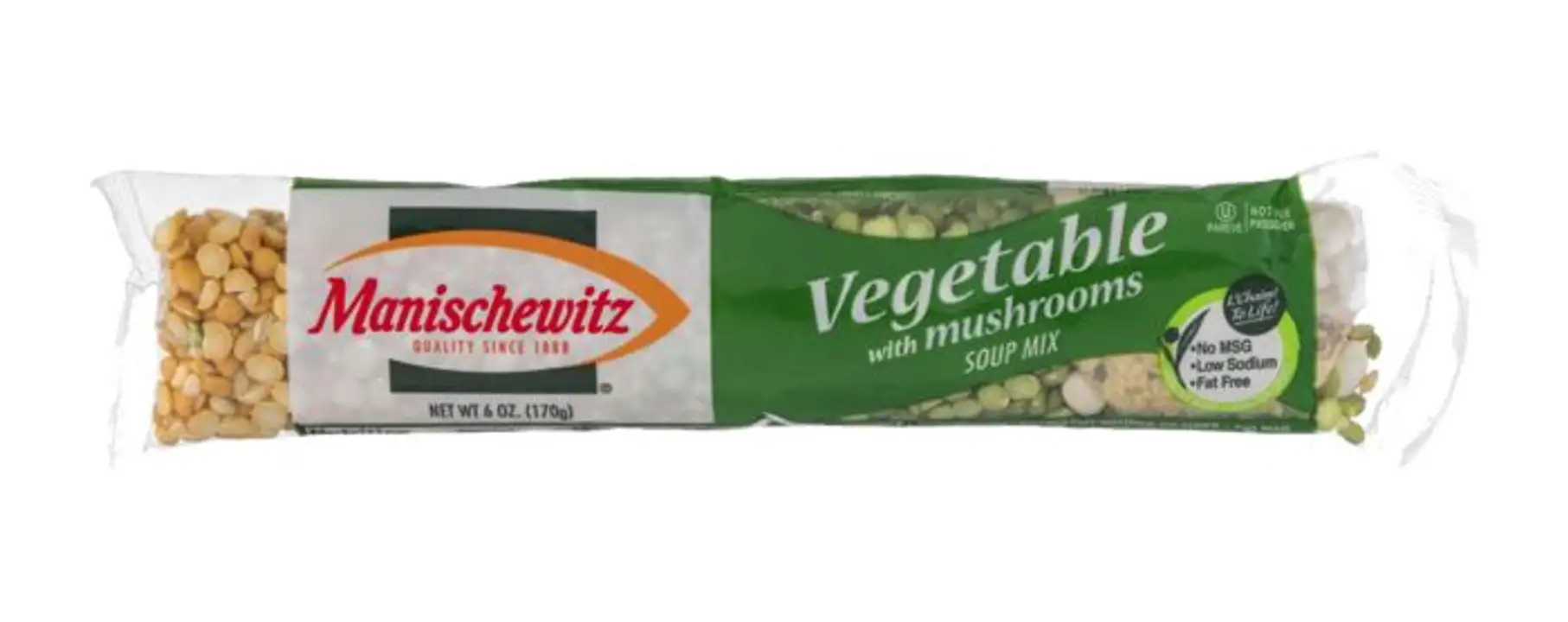 Order Manischewitz Soup Mix, Vegetable, with Mushrooms - 6 Ounces food online from Holiday farms store, Roslyn Heights on bringmethat.com