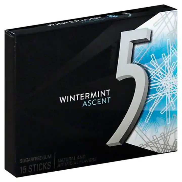 Order 5 Gum, Sugarfree, Wintermint Ascent - 15 Each food online from Holiday farms store, Roslyn Heights on bringmethat.com