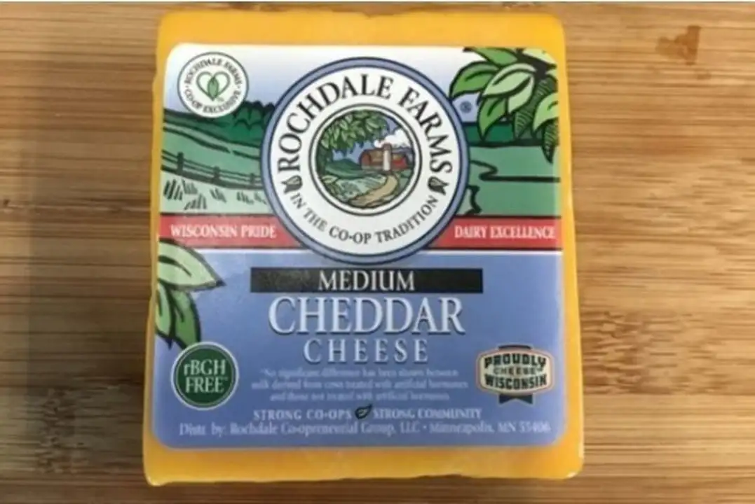 Order Rochdale Farms Medium Cheddar Cheese food online from Whole Foods Co-Op Denfeld store, Duluth on bringmethat.com