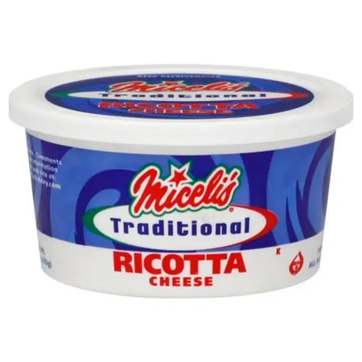 Order Micelis Ricotta Cheese, Traditional - 15 Ounces food online from Fligner Market store, Lorain on bringmethat.com