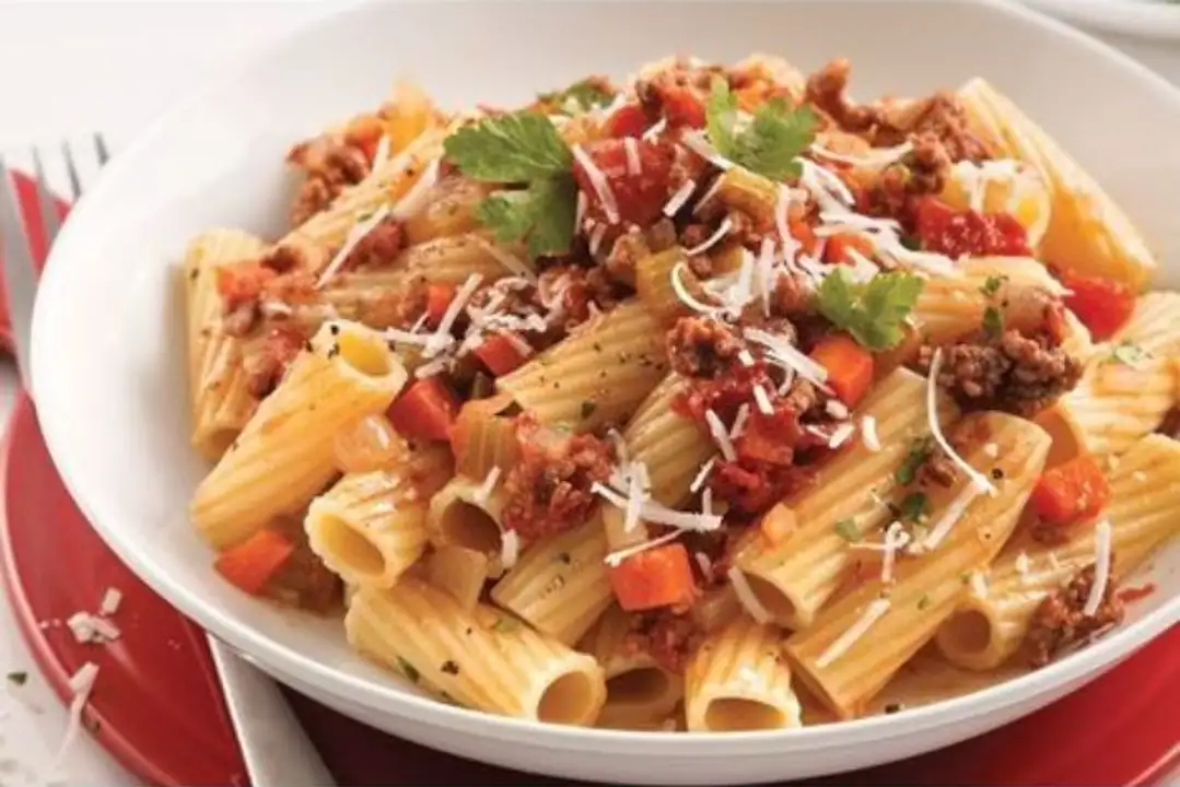 Order 1/2 Rigatoni with Meat Sauce food online from Fligner Market store, Lorain on bringmethat.com
