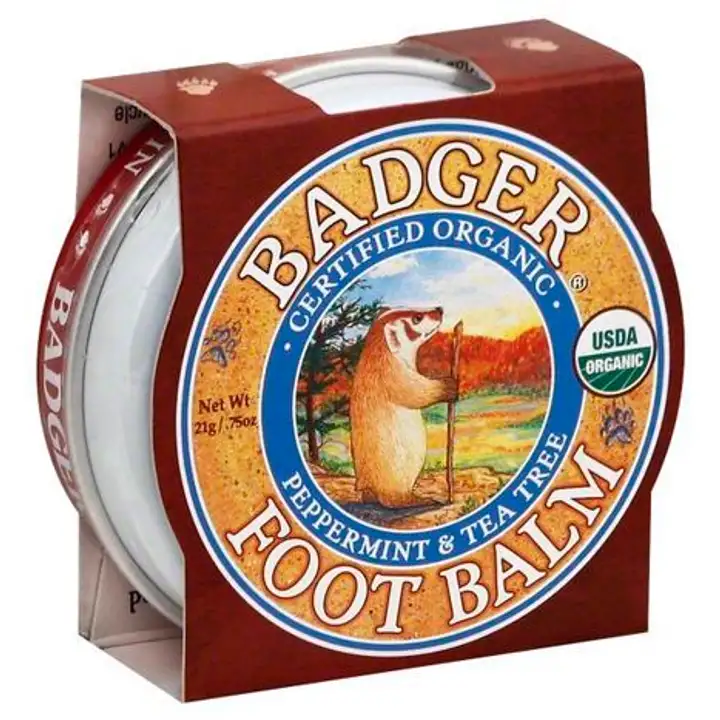 Order Badger Foot Balm, Peppermint & Tea Tree - 0.75 Ounces food online from Whole Foods Co-Op Denfeld store, Duluth on bringmethat.com