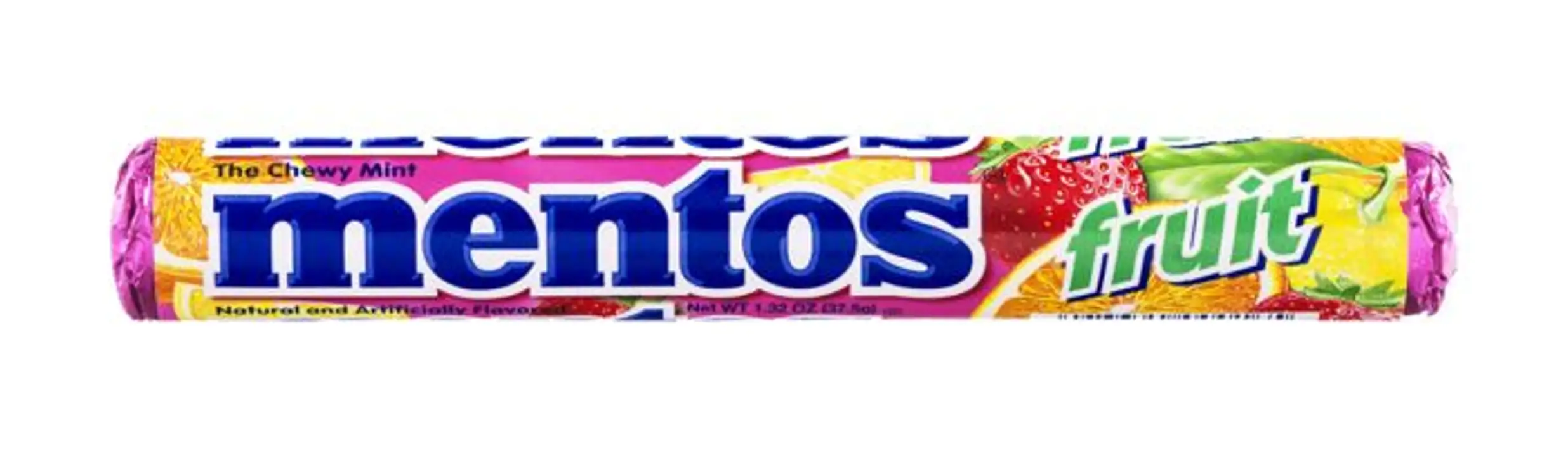 Order Mentos Chewy Mint, Fruit - 1.3 Ounces food online from Holiday farms store, Roslyn Heights on bringmethat.com