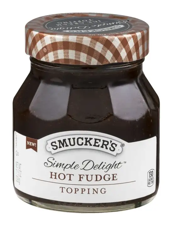 Order Smuckers Simple Delight Topping, Ice Cream, Hot Fudge - 11.5 Ounces food online from Holiday farms store, Roslyn Heights on bringmethat.com