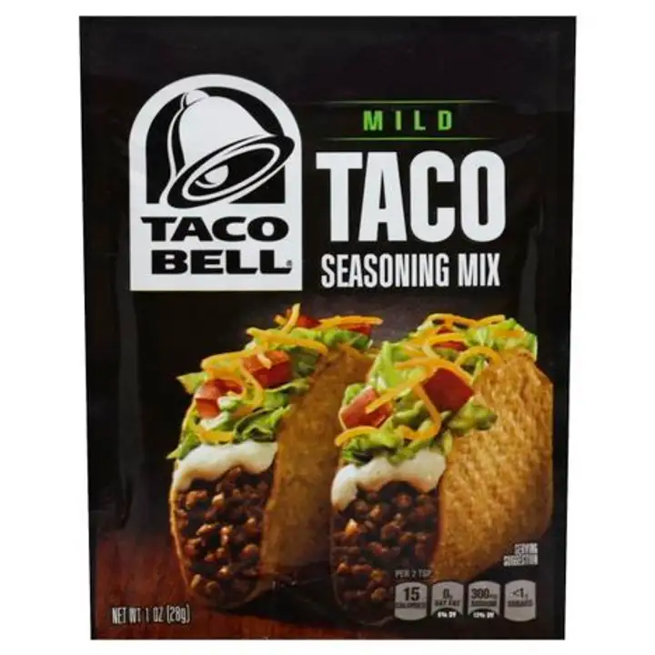 Order Taco Bell Seasoning Mix, Taco, Mild - 1 Ounce food online from Fligner Market store, Lorain on bringmethat.com