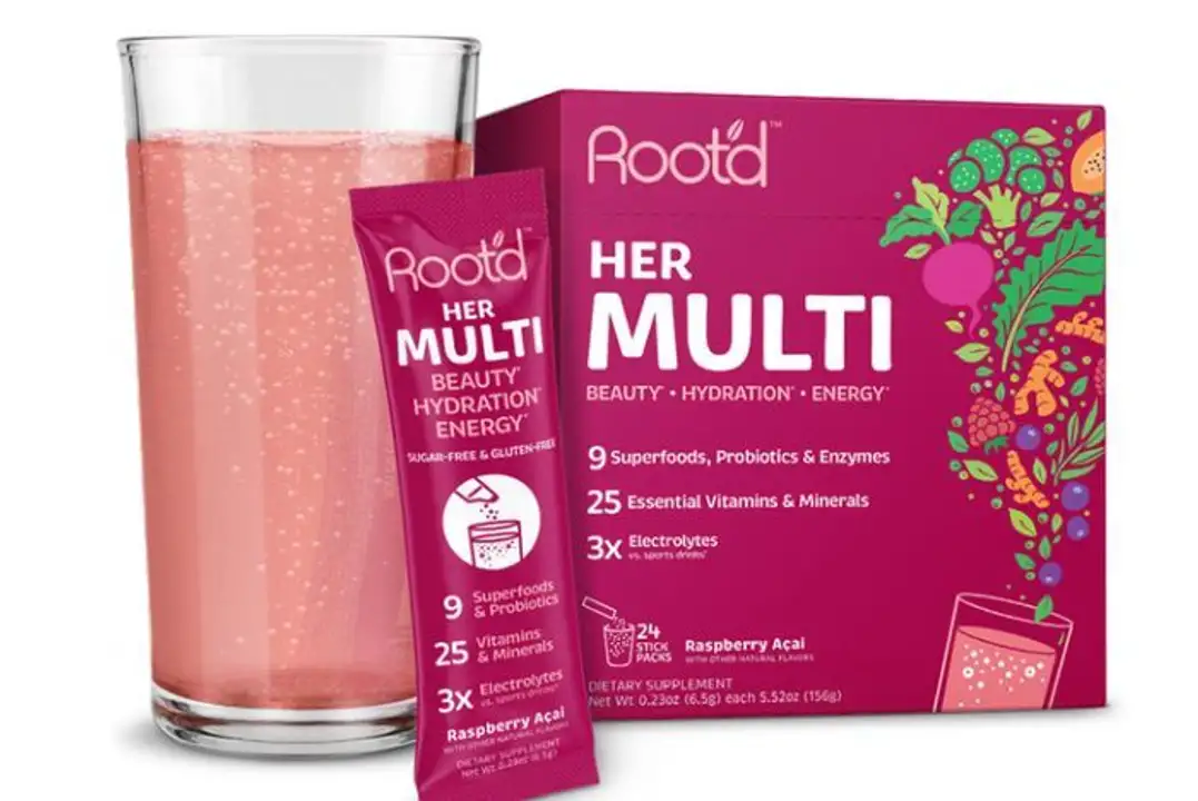 Order Root'd Women's Multivitamin Fizzy Drink Mix, single food online from Whole Foods Co-Op Denfeld store, Duluth on bringmethat.com