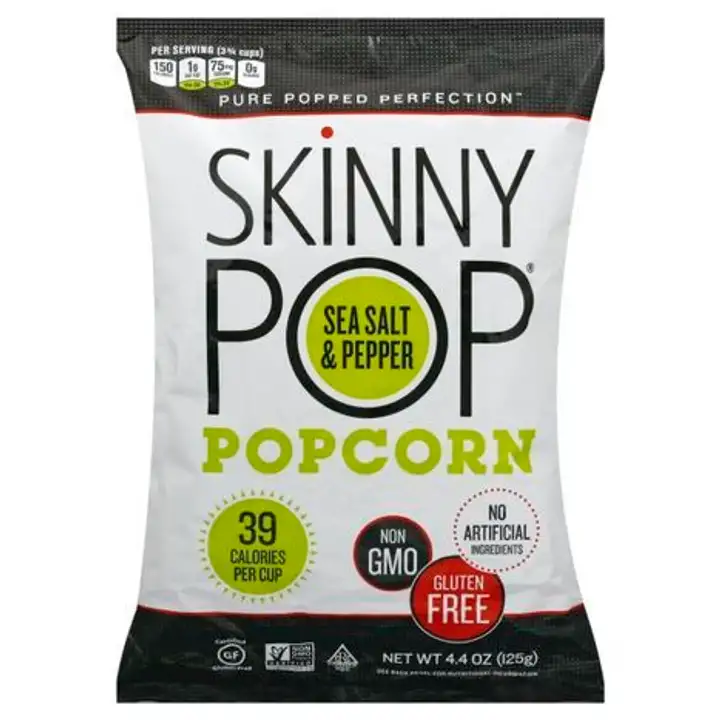 Order SkinnyPop Popcorn, Sea Salt & Pepper - 4.4 Ounces food online from Novato Harvest Market store, Novato on bringmethat.com