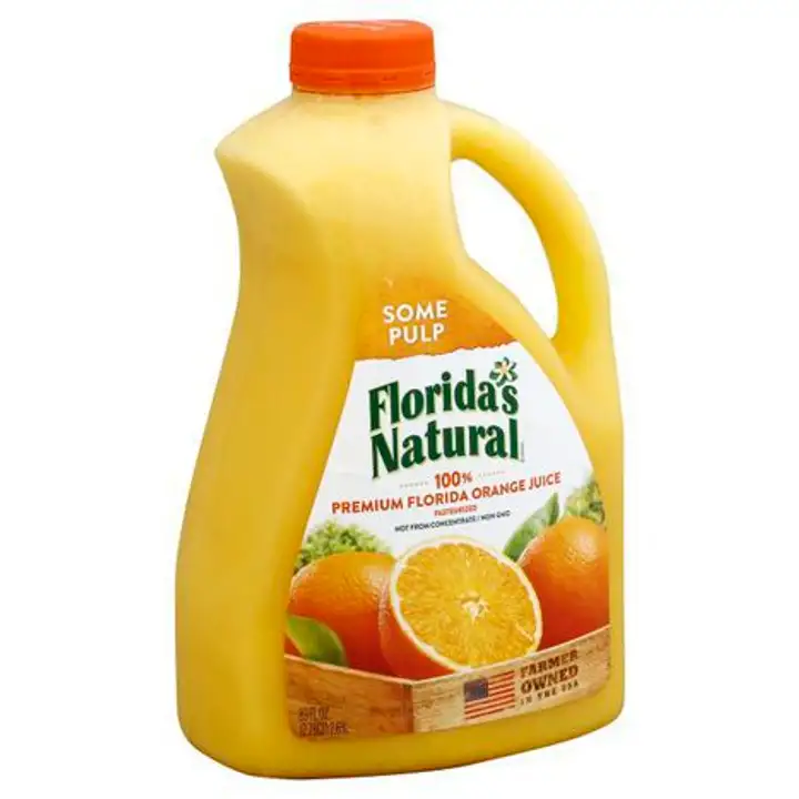 Order Floridas Natural 100% Juice, Orange, Some Pulp - 89 Ounces food online from Novato Harvest Market store, Novato on bringmethat.com