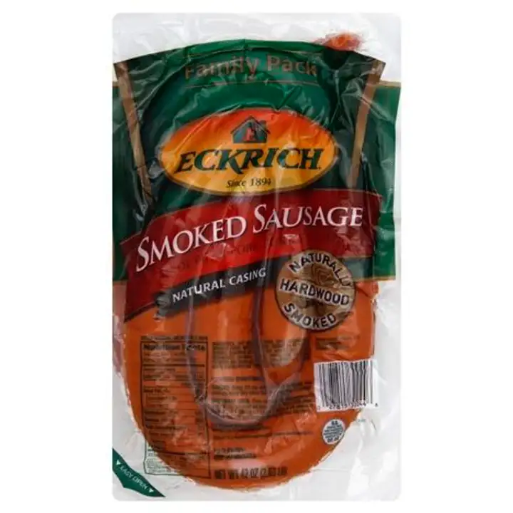 Order Eckrich Smoked Sausage, Family Pack - 42 Ounces food online from Fligner Market store, Lorain on bringmethat.com