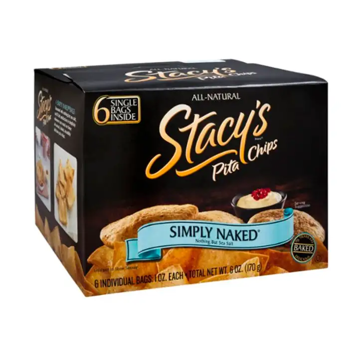 Order Stacys Pita Chips, Simply Naked, Single Bags - 6 Ounces food online from Holiday farms store, Roslyn Heights on bringmethat.com