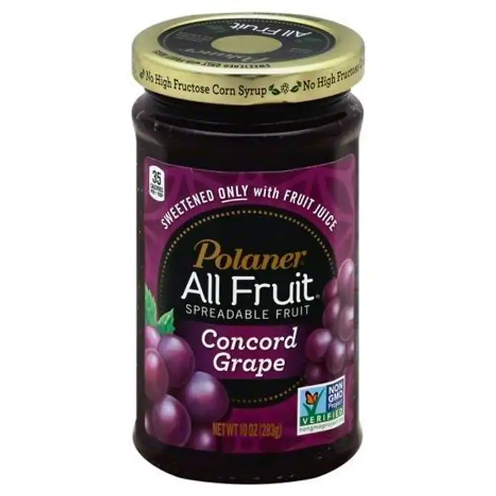 Order Polaner All Fruit Spreadable Fruit, Concord Grape - 10 Ounces food online from Holiday farms store, Roslyn Heights on bringmethat.com