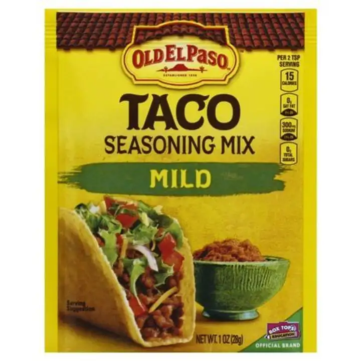 Order Old El Paso Seasoning Mix, Taco, Mild - 1 Ounce food online from Fligner Market store, Lorain on bringmethat.com