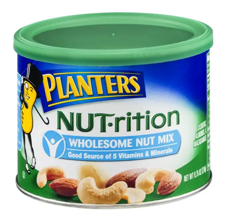 Order Planters NUTrition Nut Mix, Wholesome - 9.75 Ounces food online from Novato Harvest Market store, Novato on bringmethat.com