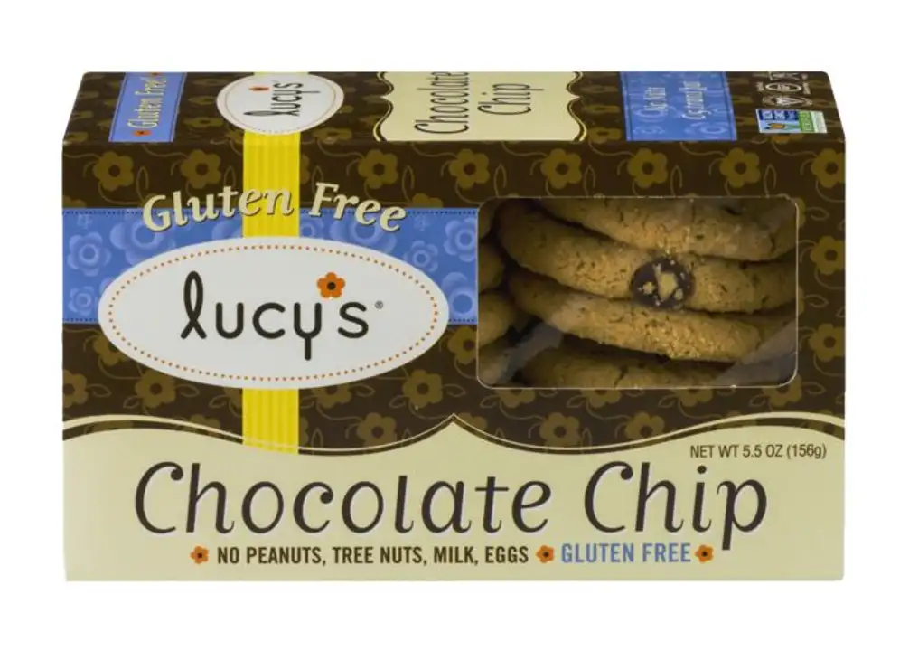 Order Lucys Cookies, Chocolate Chip - 5.5 Ounces food online from Novato Harvest Market store, Novato on bringmethat.com