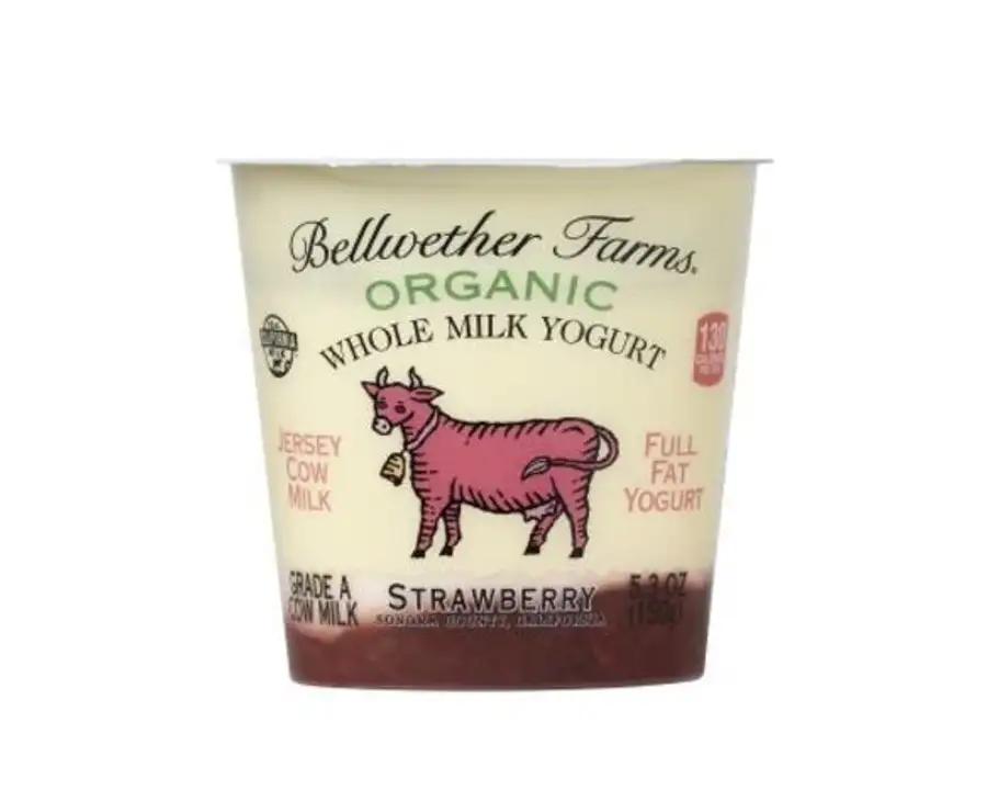 Order Bellwether Farms Strawberry Whole Milk Yogurt - 5.3 Ounces food online from Whole Foods Co-Op Denfeld store, Duluth on bringmethat.com