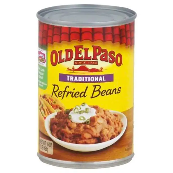 Order Old El Paso Refried Beans, Traditional - 16 Ounces food online from Holiday farms store, Roslyn Heights on bringmethat.com