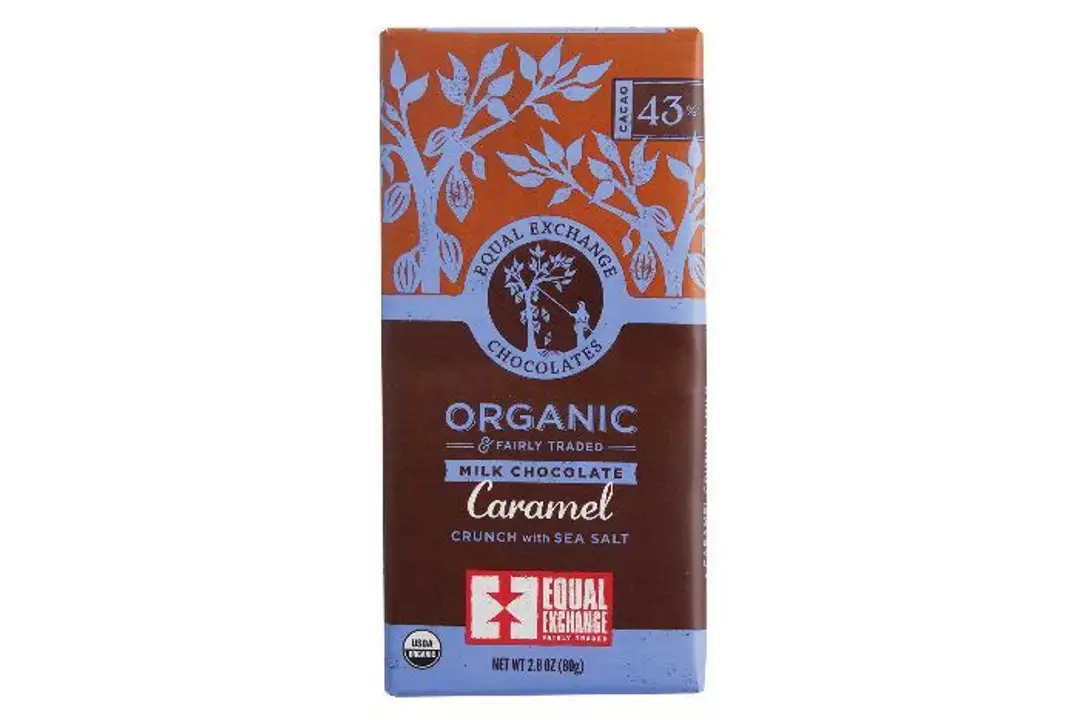Order Equal Exchange Organic Chocolate Caramel Crunch with Sea Salt - 80 Grams food online from Whole Foods Co-Op Denfeld store, Duluth on bringmethat.com