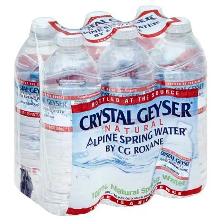 Order Crystal Geyser Water, Natural Alpine Spring - 6 Each food online from Novato Harvest Market store, Novato on bringmethat.com
