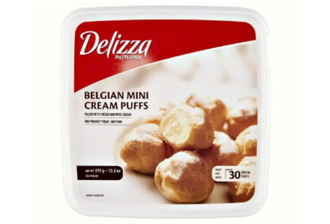 Order Delizza Cream Puffs, Belgian, Mini - 13.2 Ounces food online from Novato Harvest Market store, Novato on bringmethat.com