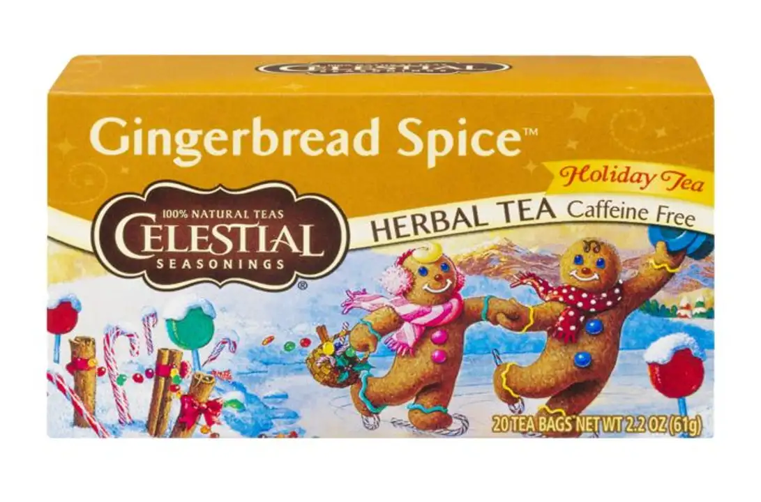 Order Celestial Seasonings Tea, Herbal, Holiday, Gingerbread Spice - 20 Bags food online from Whole Foods Co-Op Denfeld store, Duluth on bringmethat.com