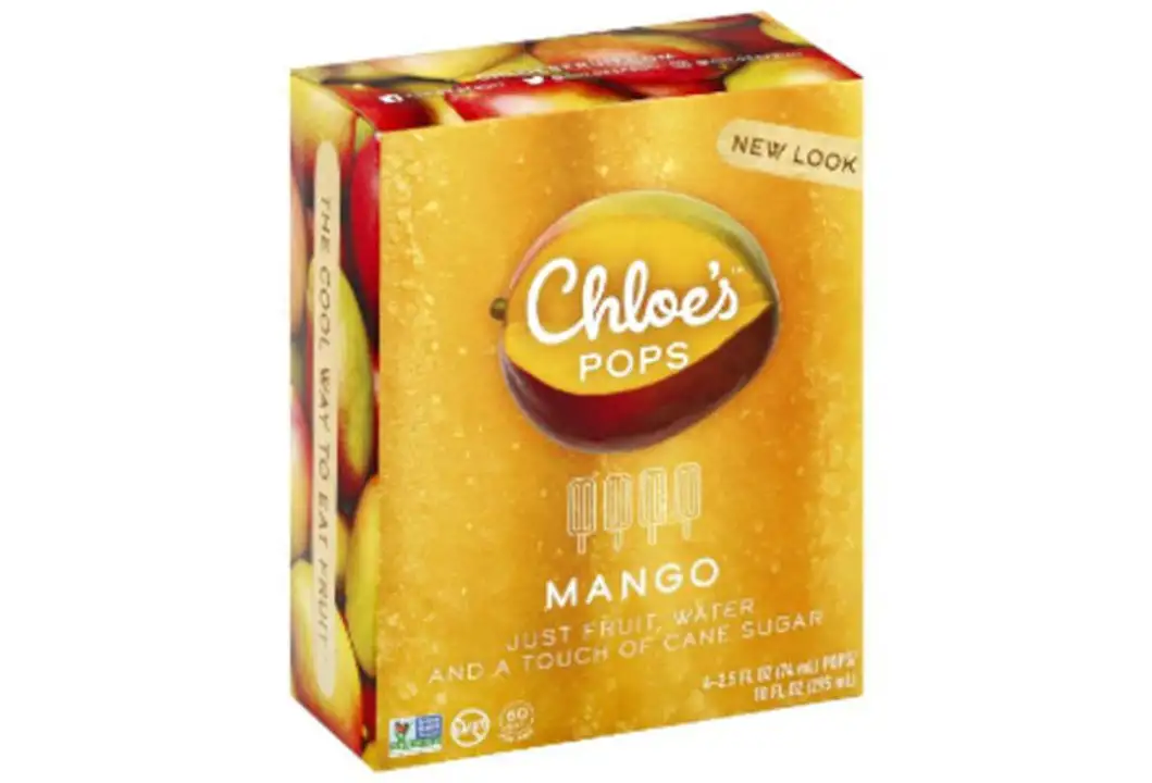 Order Chloes Pops, Mango - 4 Each food online from Holiday farms store, Roslyn Heights on bringmethat.com