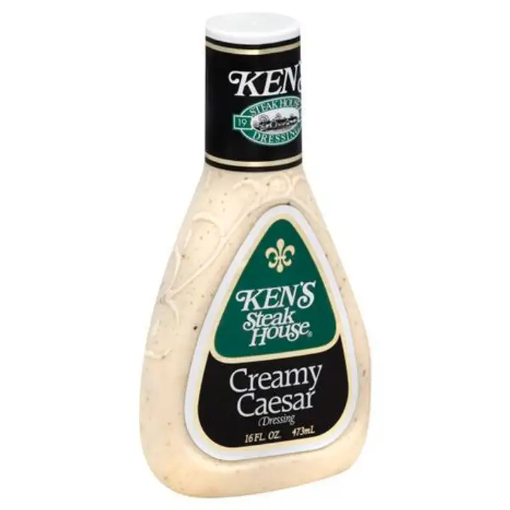 Order Kens Steak House Dressing, Creamy Caesar - 16 Ounces food online from Holiday farms store, Roslyn Heights on bringmethat.com