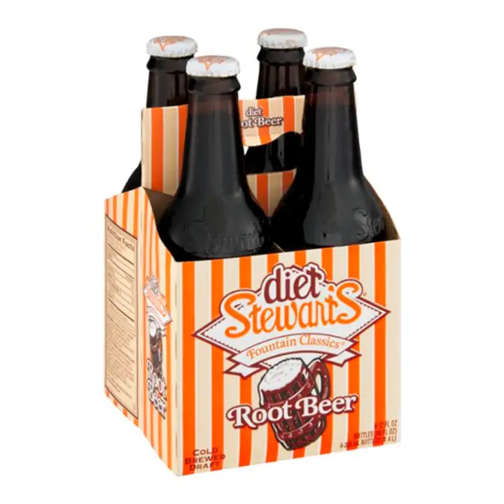 Order Stewarts Fountain Classics Root Beer, Diet - 4 Count food online from Holiday farms store, Roslyn Heights on bringmethat.com