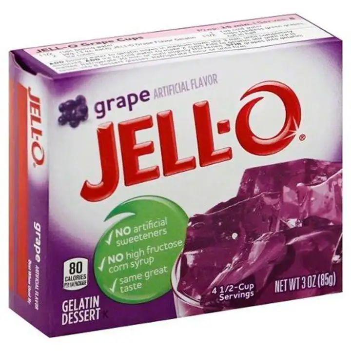 Order Jell O Gelatin Dessert, Grape - 3 Ounces food online from Holiday farms store, Roslyn Heights on bringmethat.com