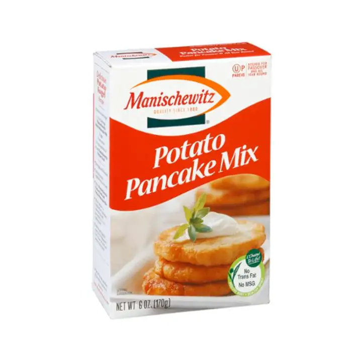 Order Manischewitz Pancake Mix, Potato - 6 Ounces food online from Novato Harvest Market store, Novato on bringmethat.com