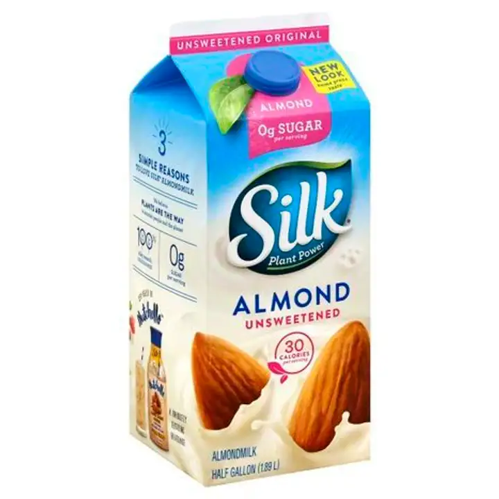 Order Silk Almondmilk, Original, Unsweetened - 64 Ounces food online from Novato Harvest Market store, Novato on bringmethat.com