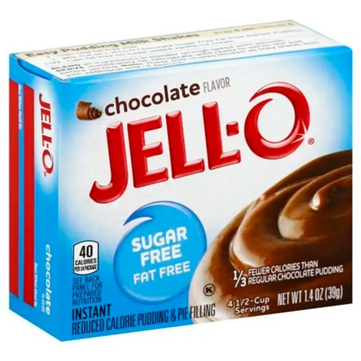 Order Jell O Pudding & Pie Filling, Reduced Calorie, Instant, Chocolate Flavor - 1.4 Ounces food online from Novato Harvest Market store, Novato on bringmethat.com