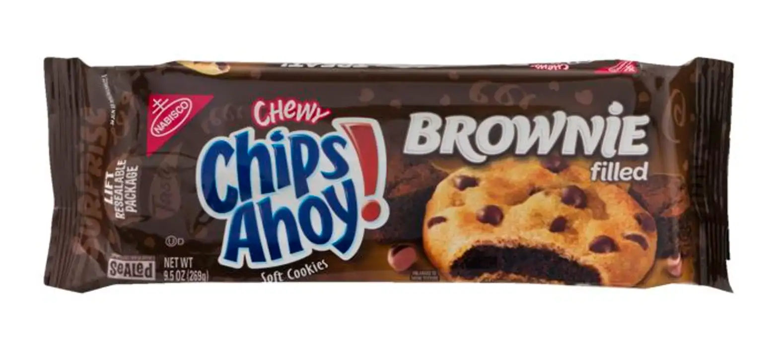 Order Chips Ahoy Chewy Cookies, Soft, Brownie Filled - 9.5 Ounces food online from Novato Harvest Market store, Novato on bringmethat.com