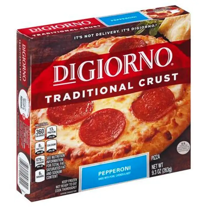 Order DiGiorno Pizza, Traditional Crust, Pepperoni - 9.3 Ounces food online from Novato Harvest Market store, Novato on bringmethat.com