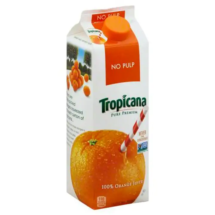 Order Tropicana Pure Premium 100% Juice, Orange, No Pulp - 32 Ounces food online from Novato Harvest Market store, Novato on bringmethat.com