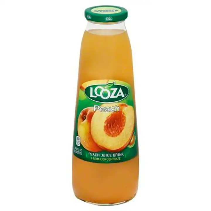 Order Looza Juice Drink, Peach - 33.8 Ounces food online from Novato Harvest Market store, Novato on bringmethat.com