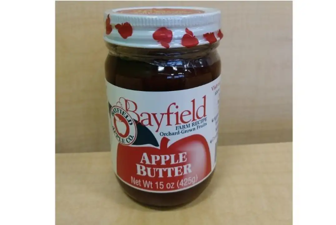 Order Bayfield Apple Co. Apple Butter 15 oz food online from Whole Foods Co-Op Denfeld store, Duluth on bringmethat.com
