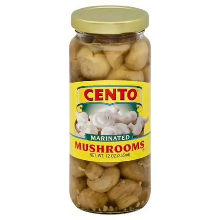 Order Cento Mushrooms, Marinated - 12 Ounces food online from Holiday farms store, Roslyn Heights on bringmethat.com
