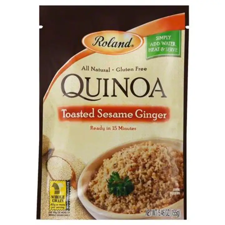 Order Roland Quinoa, Toasted Sesame Ginger - 5.46 Ounces food online from Novato Harvest Market store, Novato on bringmethat.com
