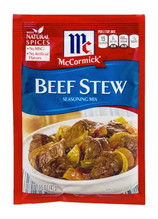 Order McCormick Seasoning Mix, Beef Stew - 2 Ounces food online from Novato Harvest Market store, Novato on bringmethat.com