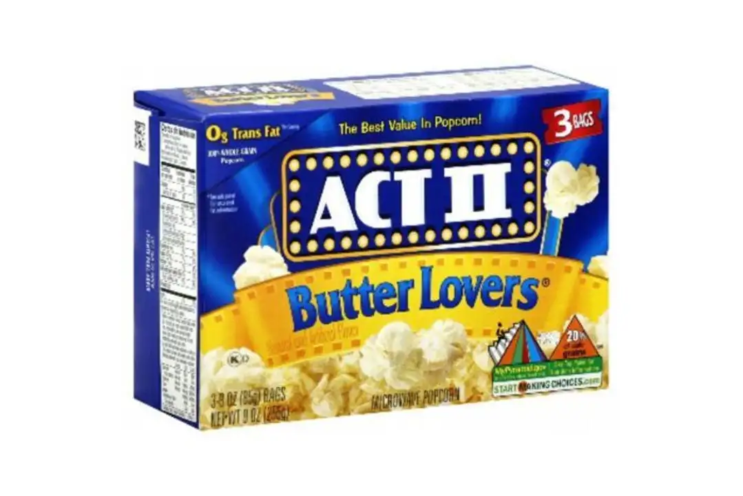 Order Act II Microwave Popcorn, Butter Lovers - 8.25 Ounces, 3 Pack food online from Fligner Market store, Lorain on bringmethat.com