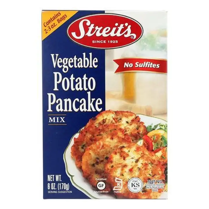 Order Streit's Vegetable Potato Pancake Waffle Mix - 7 Ounces food online from Whole Foods Co-Op Denfeld store, Duluth on bringmethat.com