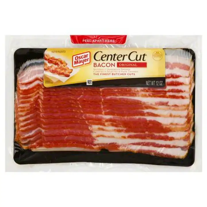 Order Oscar Mayer Bacon, Center Cut, Original - 12 Ounces food online from Holiday farms store, Roslyn Heights on bringmethat.com