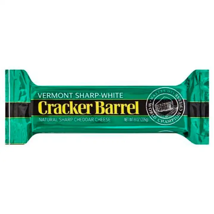Order Cracker Barrel Cheese, Vermont Sharp-White Cheddar - 8 Ounces food online from Holiday farms store, Roslyn Heights on bringmethat.com