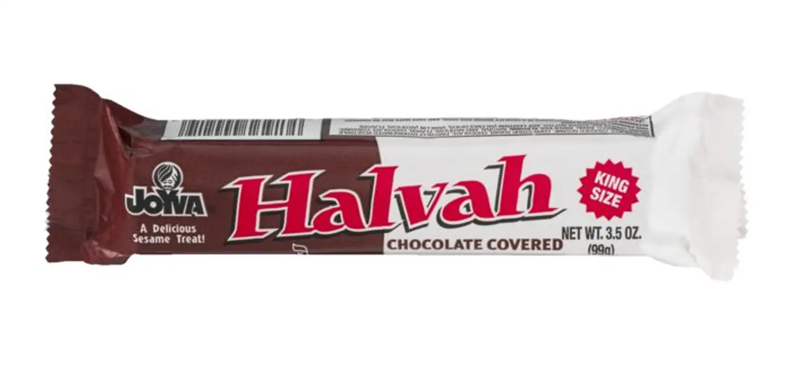 Order Joyva Halvah, Chocolate Covered, King Size - 3.5 Ounces food online from Holiday farms store, Roslyn Heights on bringmethat.com
