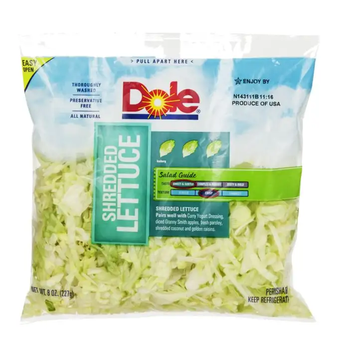 Order Dole Lettuce, Shredded - 8 Ounces food online from Holiday farms store, Roslyn Heights on bringmethat.com