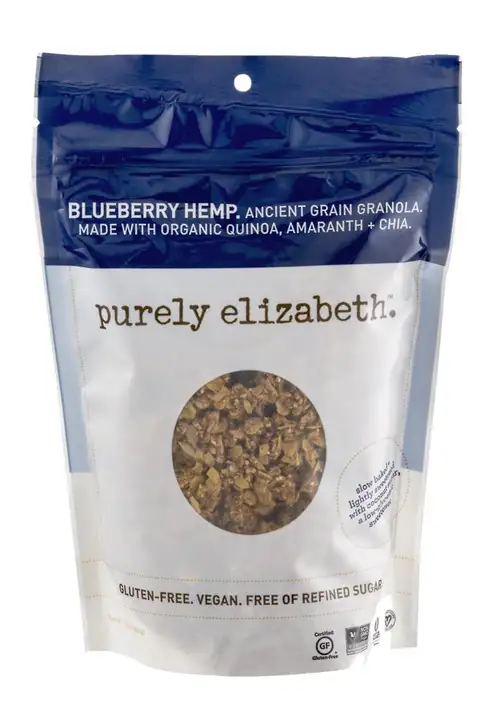 Order Purely Elizabeth Granola, Ancient Grain, Blueberry Hemp - 12 Ounces food online from Whole Foods Co-Op Denfeld store, Duluth on bringmethat.com